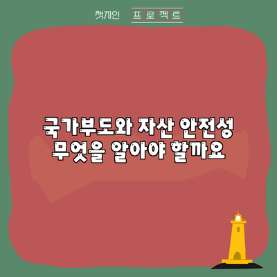 국가부도와 자산 안전성: 무엇을 알아야 할까요?