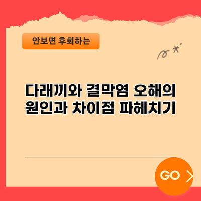 다래끼와 결막염: 오해의 원인과 차이점 파헤치기
