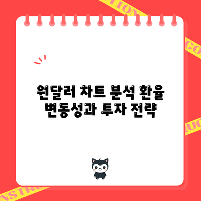 원달러 차트 분석: 환율 변동성과 투자 전략