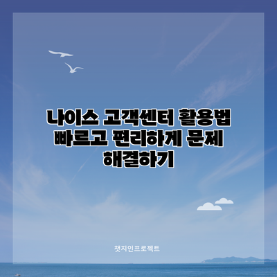 나이스 고객센터 활용법: 빠르고 편리하게 문제 해결하기