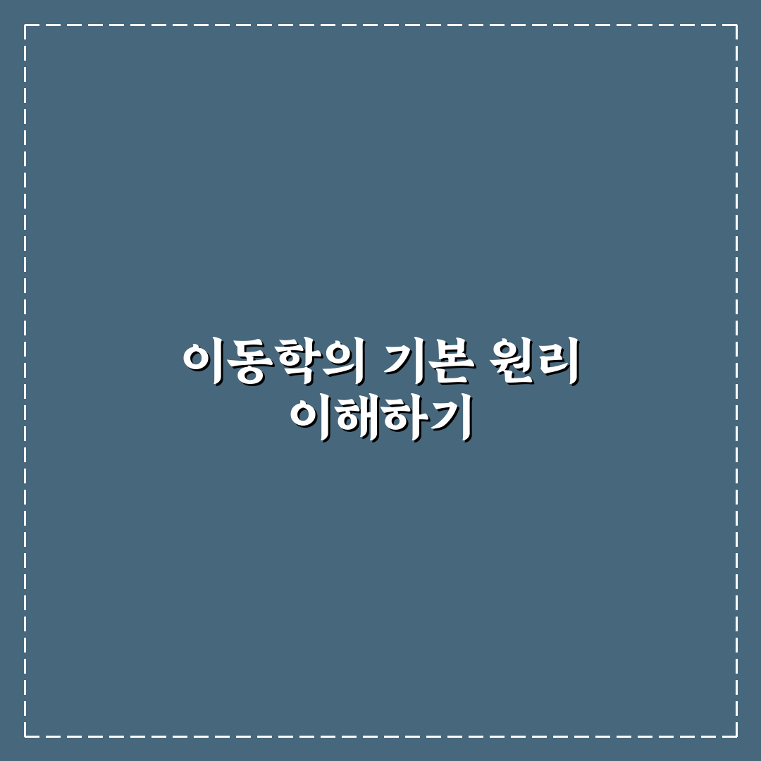 이동학 비교와 분석을 통한 5가지 판단 기준 총정리