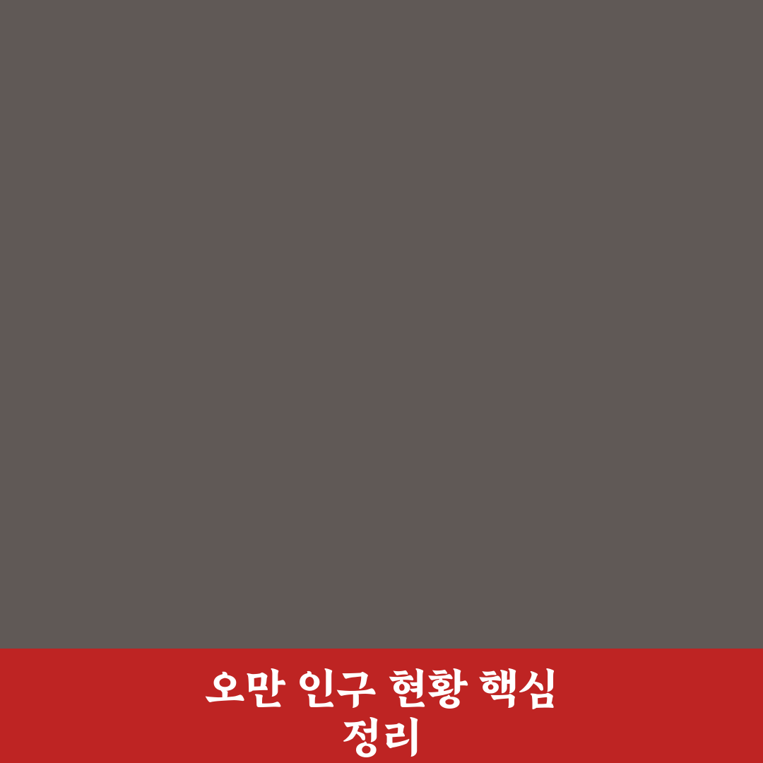 오만 인구수 변화와 인근 국가 비교 분석 가이드