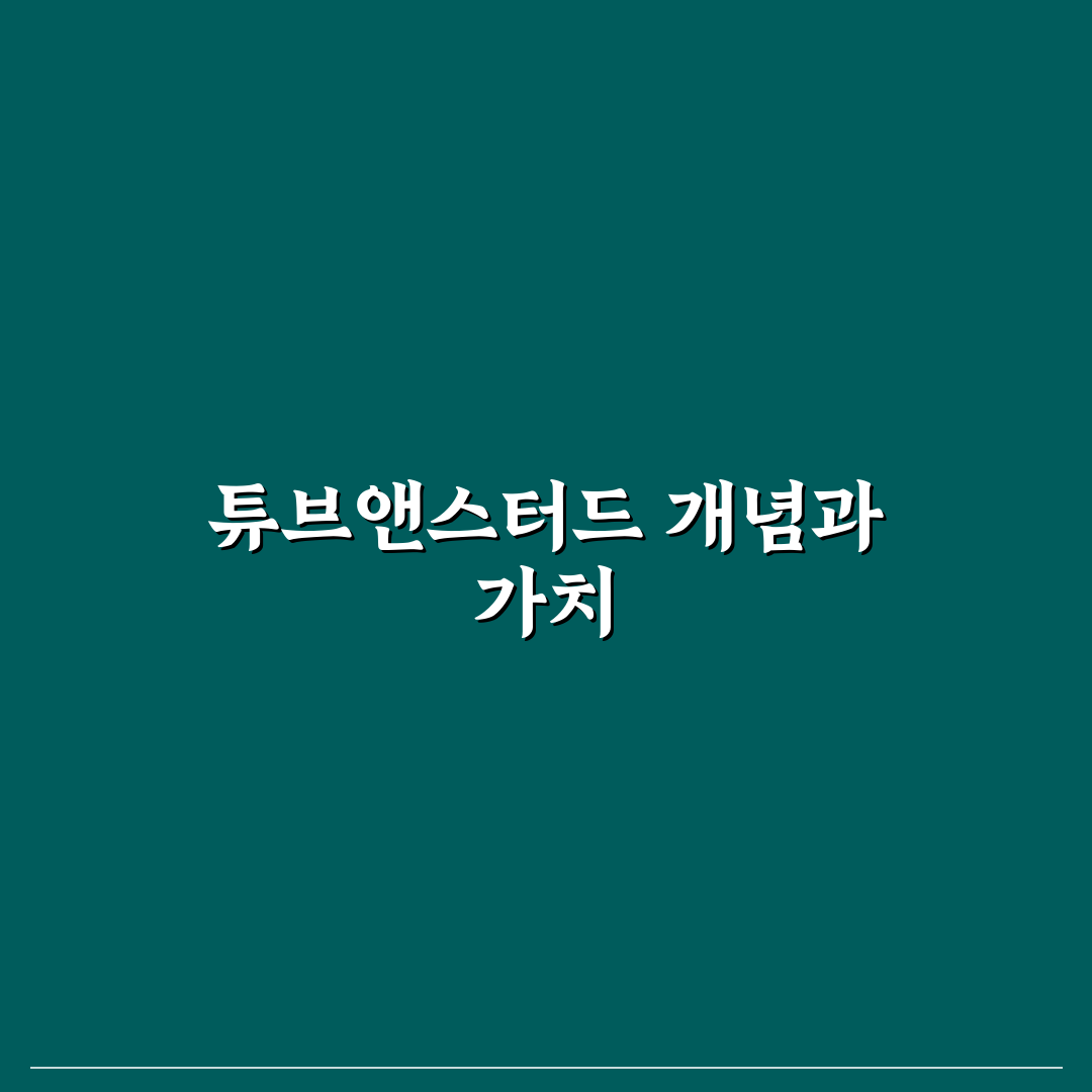 튜브앤스터드 활용법 꿀팁 알아보세요