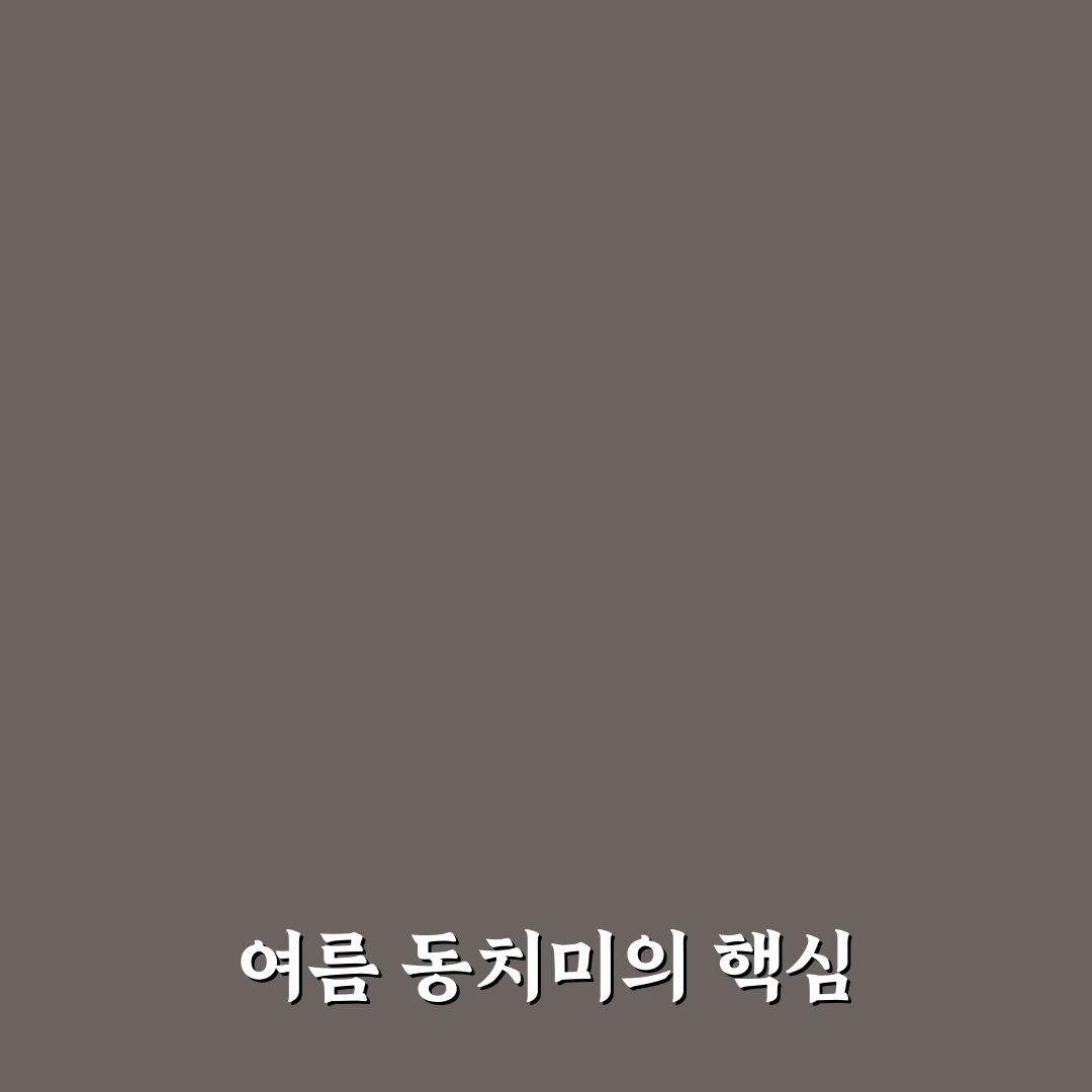 여름 동치미 담그는 법 꿀팁과 간단한 레시피 공유