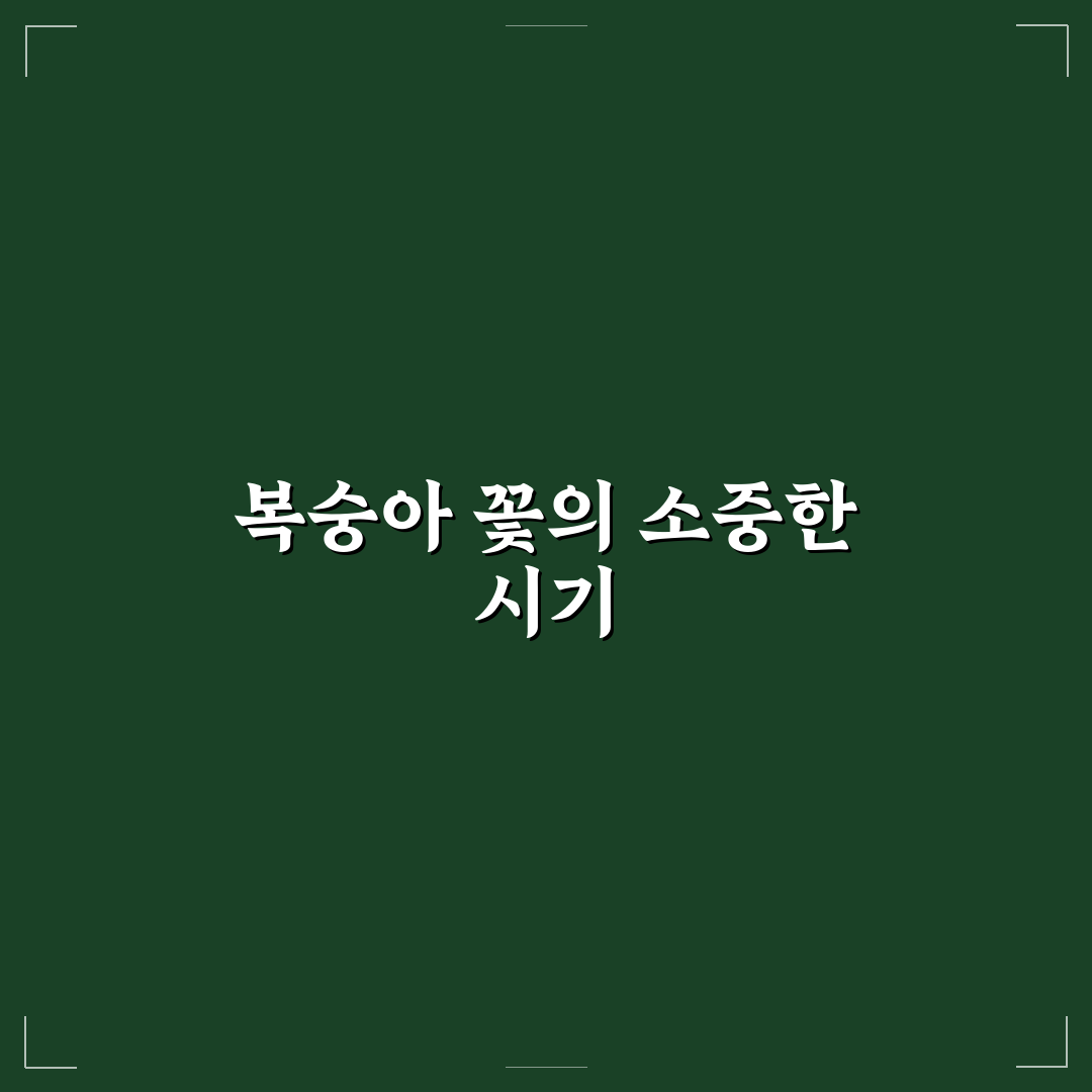 복숭아 꽃 피는 시기와 꿀팁 알아보기