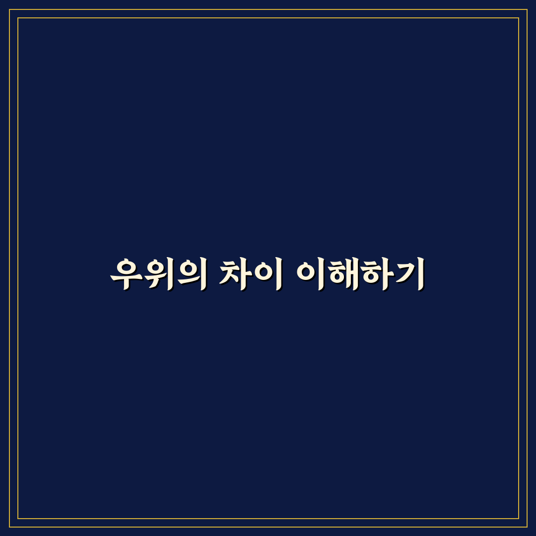 비교우위와 절대우위 영어로 정리해 드려요
